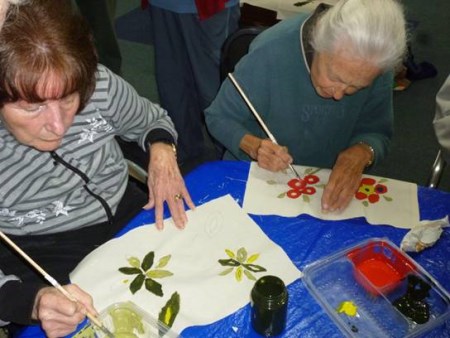 amber valley care centre fabric painting