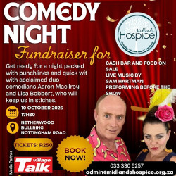Hurry to grab the last few tickets... Midlands Hospice Comedy Night