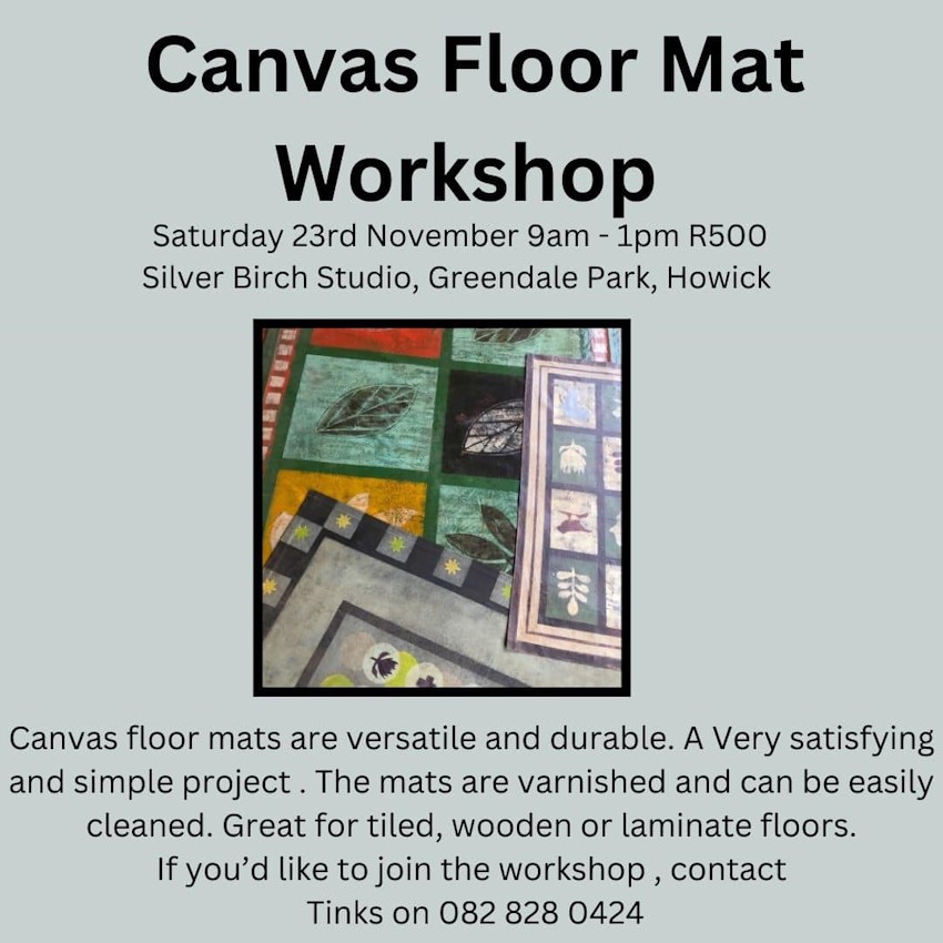 23 nov canvas mat workshop howick
