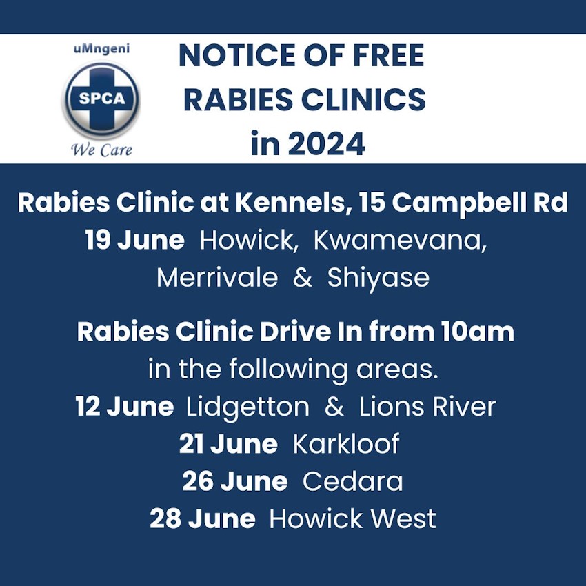 rabies clinics june 2024