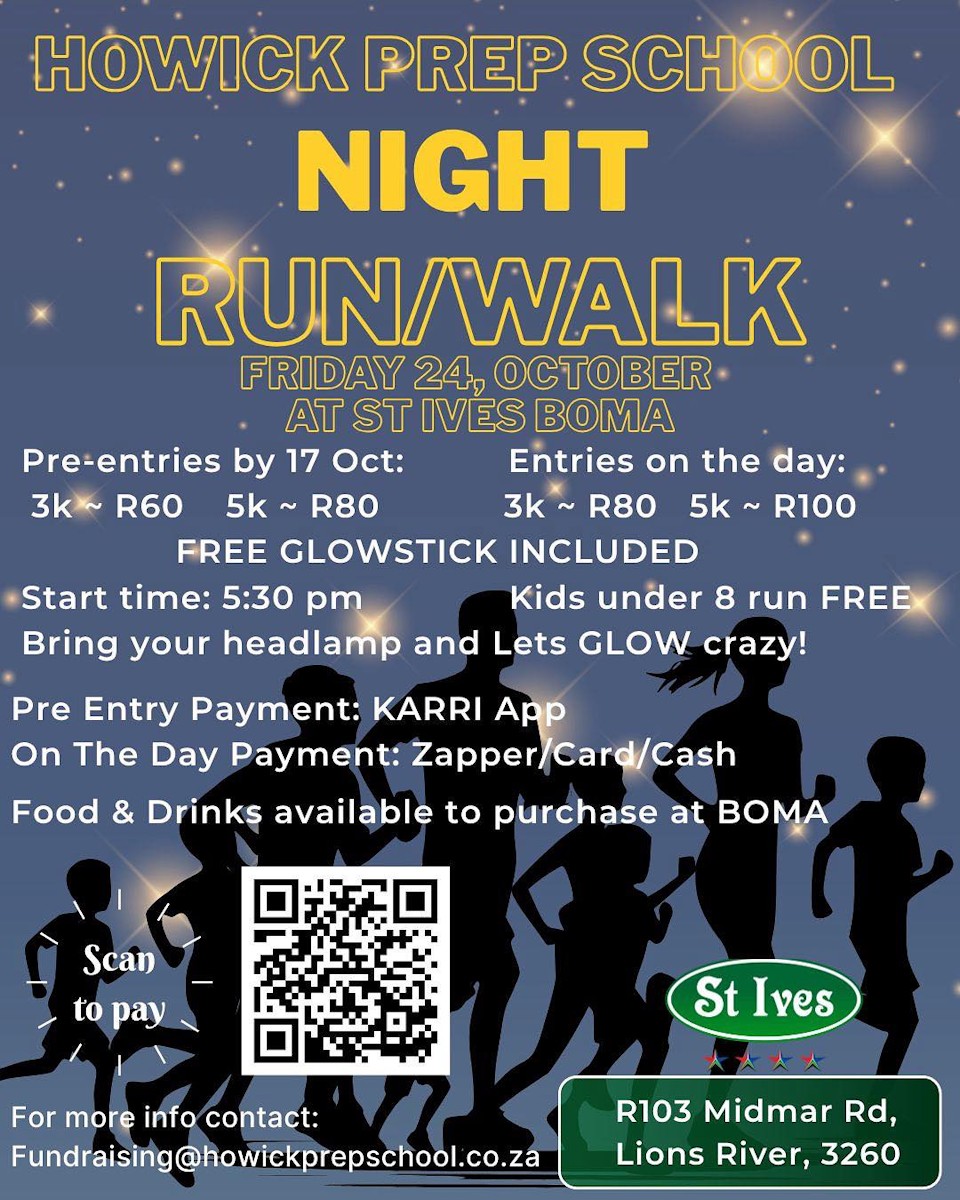 24 oct howick prep night run