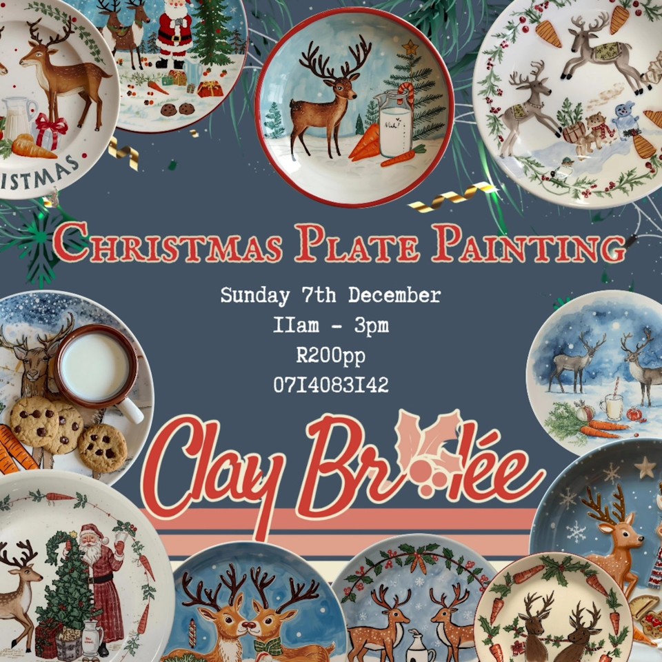 7 december christmas plate painting