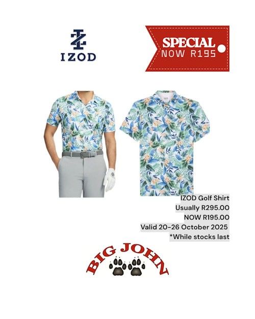 Big John IZOD golf shirt R195