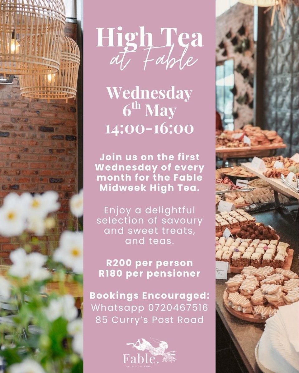 6 may fable high tea