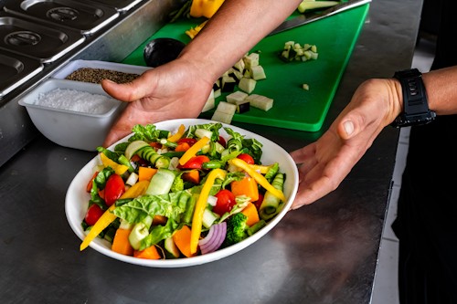 Brahman Hills salad from garden