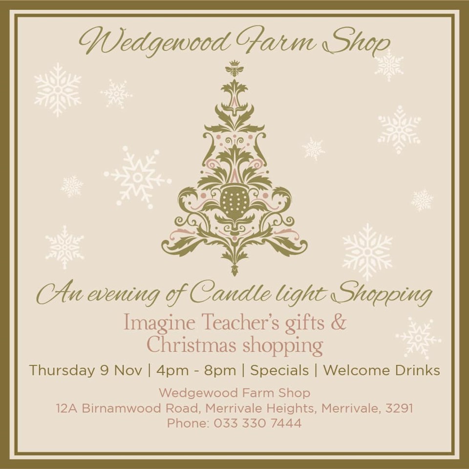 9 nov wedgewood night shopping