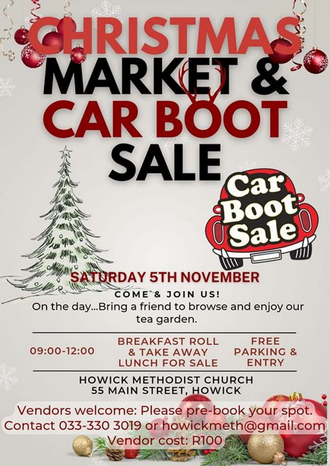 5 november Howick car boot sale