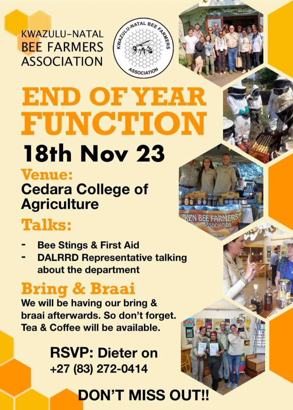 18 nov bee day cedara college