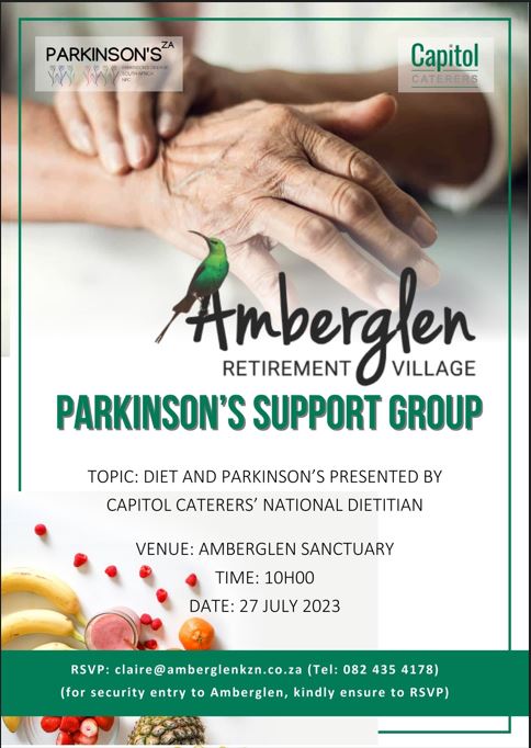 27 July parkinsons support amberglen