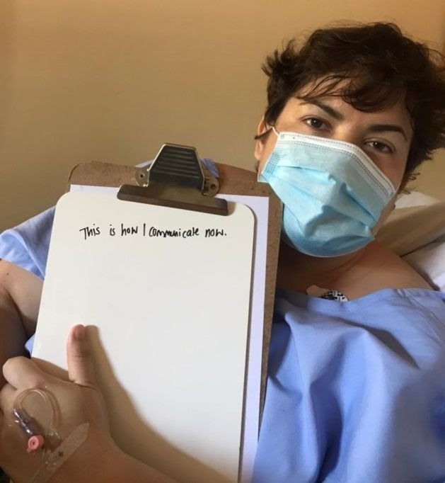 lara communicating written word