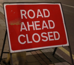 road closed