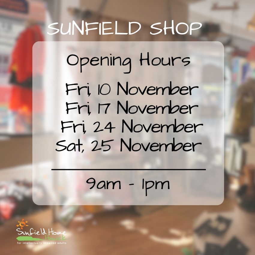 sunfield open hours