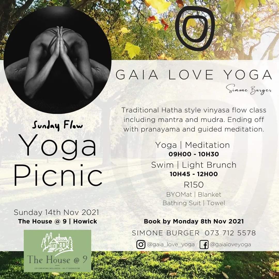 yoga picnic sunday flow the house on 9 drew howick